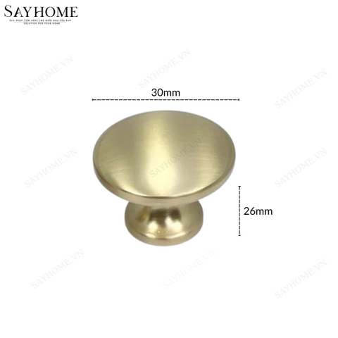 Núm tủ hiện đại màu vàng mờ SH2809