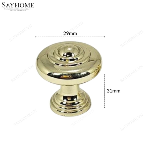 Núm tủ tân cổ điển vintage màu vàng gold SH3088 tại thành phố Hồ Chí Minh