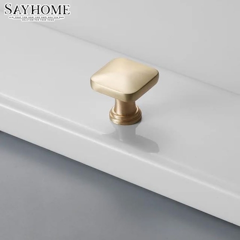 Núm tủ hiện đại màu vàng mờ, vàng gold, đen mờ, bạc và bạc bóng SH5502