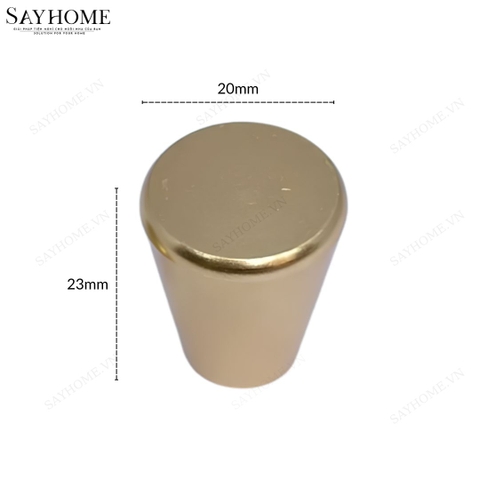Núm tủ hiện đại màu vàng mờ và đen mờ SH5557
