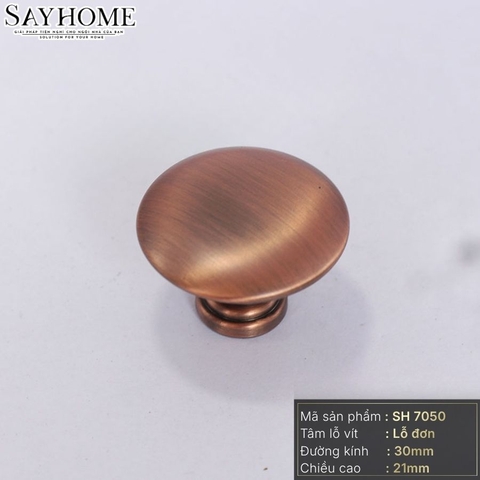 Núm tủ hiện đại màu đồng và vàng đồng SH7050