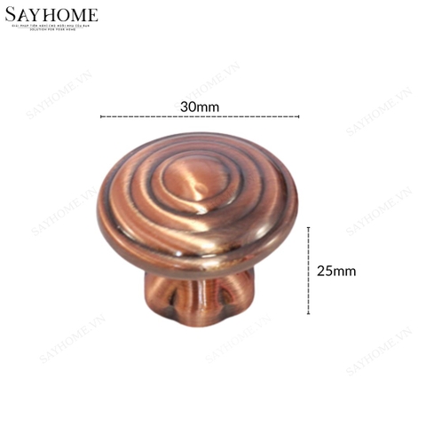 Núm tủ tân cổ điển vintage màu vàng gold, đồng, đồng đỏ SH8202 tại thành phố Hồ Chí Minh