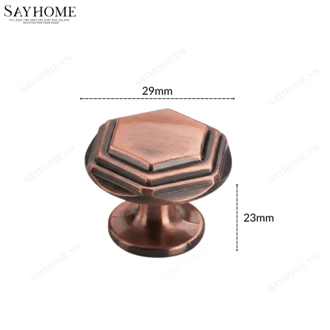 Núm tủ tân cổ điển vintage màu đồng SH8205 tại thành phố Hồ Chí Minh