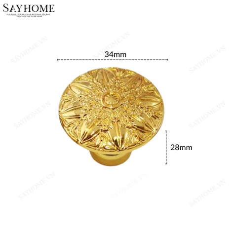 Núm tủ tân cổ điển vintage màu đồng, vàng đồng và vàng gold SH8209 tại thành phố Hồ Chí Minh