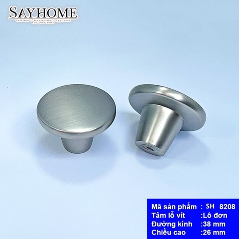 Núm tủ hiện đại màu vàng, bạc, inox, vàng gold SH8208