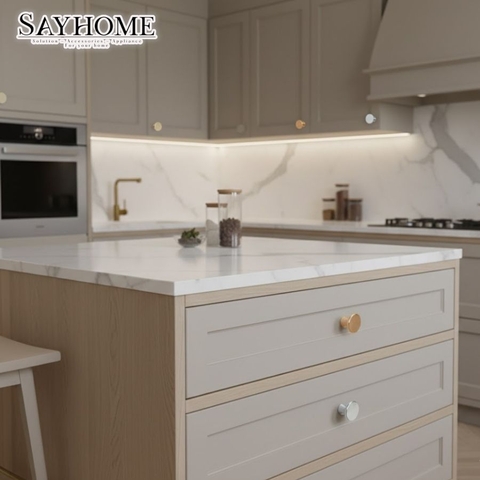 Núm tủ hiện đại màu vàng, bạc, inox, vàng gold SH8208