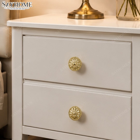 Núm tủ tân cổ điển vintage màu vàng gold SH82V97N tại thành phố Hồ Chí Minh
