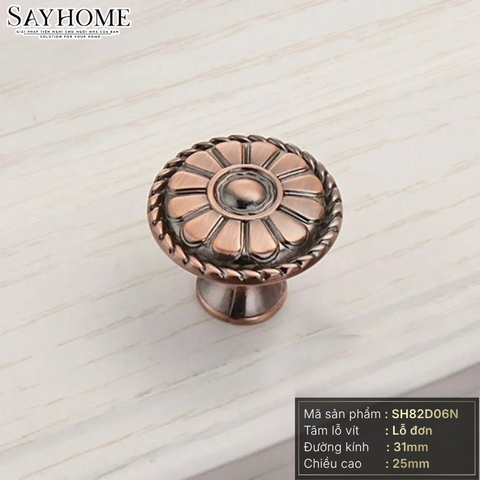 Núm tủ tân cổ điển vintage màu đồng, đồng đỏ SH82D06N tại thành phố Hồ Chí Minh tại thành phố Hồ Chí Minh