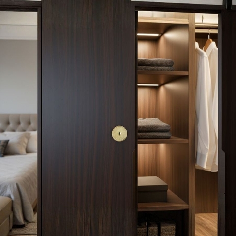 Núm tủ hiện đại màu vàng gold SH8608