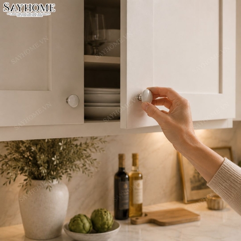 Núm tủ hiện đại màu bạc SH88B01N tại thành phố Hồ Chí Minh