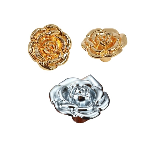 Núm tủ tân cổ điển vintage màu vàng gold, inox SH8841