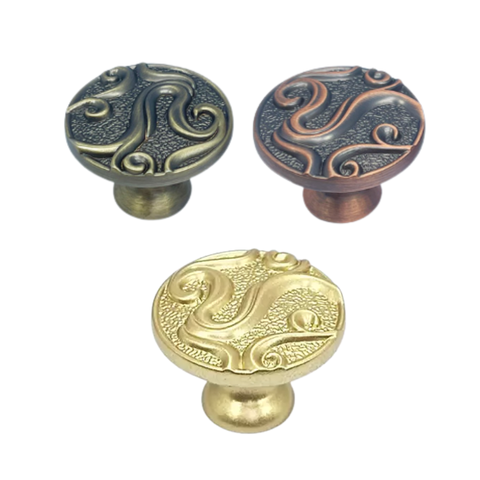 Núm tủ cổ điển màu vàng - đồng SH8842