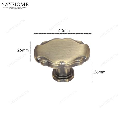 Núm tủ tân cổ điển vintage màu đồng SH8887 tại thành phố Hồ Chí Minh