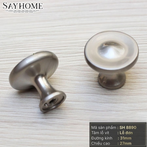 Núm tủ hiện đại màu vàng, đen, inox SH8890