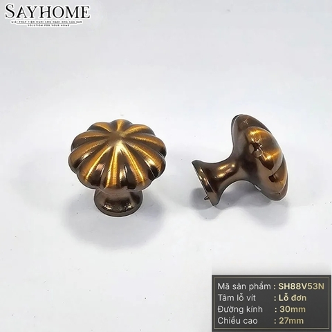 Núm tủ tân cổ điển vintage màu vàng, trắng, đồng, đen SH88V53N tại thành phố Hồ Chí Minh