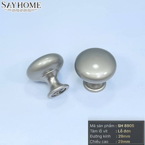 Núm tủ hiện đại màu đồng, vàng đồng, bạc, inox bóng và vàng mờ SH8905