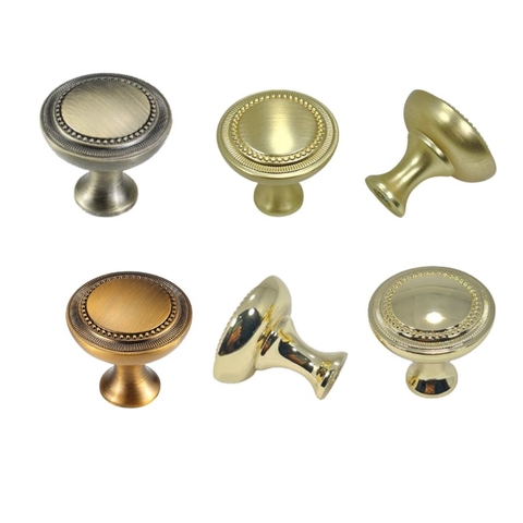 Núm tủ tân cổ điển vintage màu vàng gold, vàng mờ, vàng đồng và màu đồng SH8925