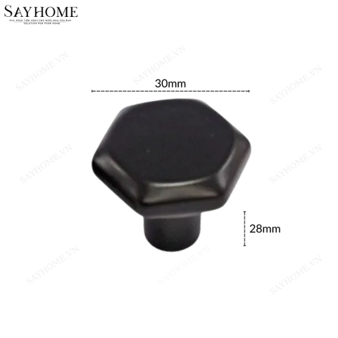 Núm tủ hiện đại màu đen mờ, vàng mờ và xám xi măng SH9241 tại thành phố Hồ Chí Minh