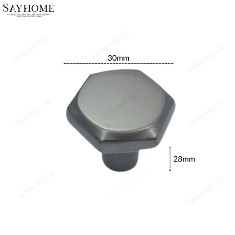 Núm tủ hiện đại màu đen mờ, vàng mờ và xám xi măng SH9241 tại thành phố Hồ Chí Minh