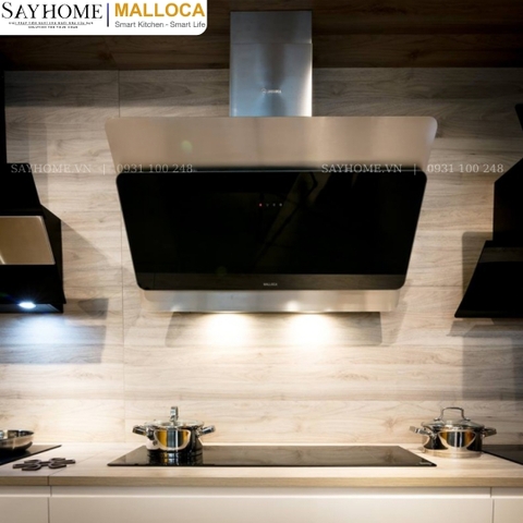Máy hút mùi MALLOCA PLANA K3444 áp tường RANGE HOOD - Hàng chính hãng MALLOCA