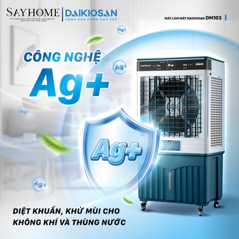 Quạt điều hòa hơi nước Daikiosan DM103 72 Lít - Chính hãng