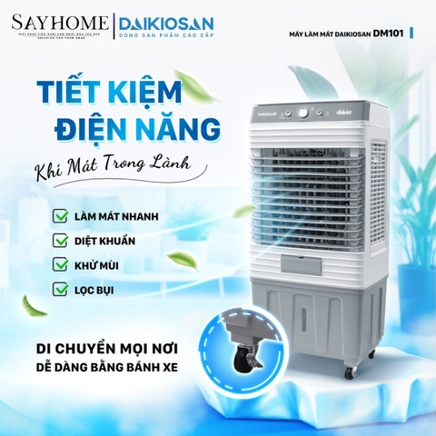 Quạt điều hòa hơi nước Daikiosan DM101 40 Lít - Chính hãng