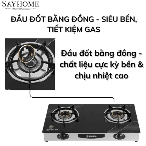 Bếp gas đôi SAKURA SA-512AG tại thành phố Hồ Chí Minh