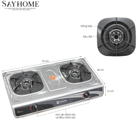 Bếp gas đôi SAKURA SA-ANFA tại thành phố Hồ Chí Minh