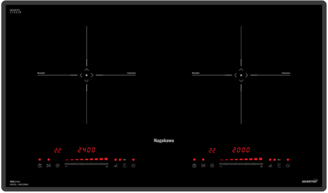 Bếp đôi điện từ cao cấp Inverter Nagakawa NK2C09MS - Bảo hành 5 năm - Made in Malaysia
