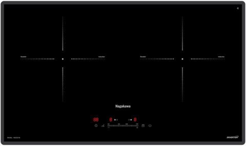 Bếp đôi điện từ Nagakawa UltraSlim NK2C21M - Made in Malaysia - Bảo hành 5 năm