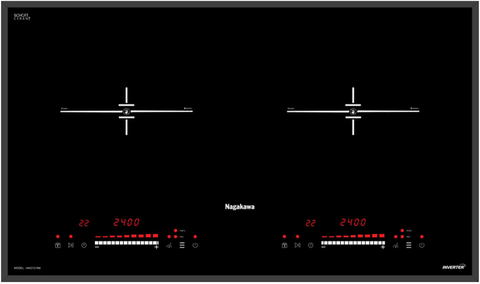 Bếp đôi điện từ Inverter Nagakawa NAG1215M - Mặt kính Schott Ceran cao cấp - Bảo hành 5 năm