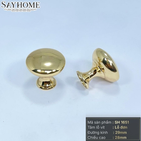 Núm tủ hiện đại màu vàng gold và vàng xước SH1651