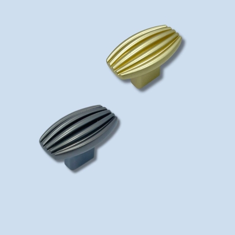 Núm tủ tân cổ điển vintage màu vàng và ghi xám SH5572