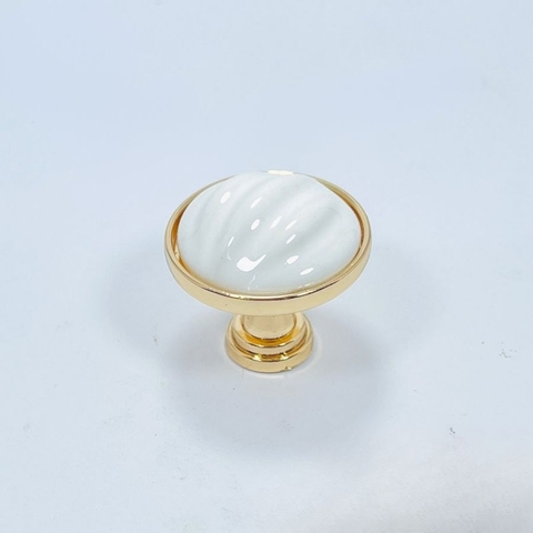 Núm tủ tân cổ điển vintage màu vàng gold SH5651