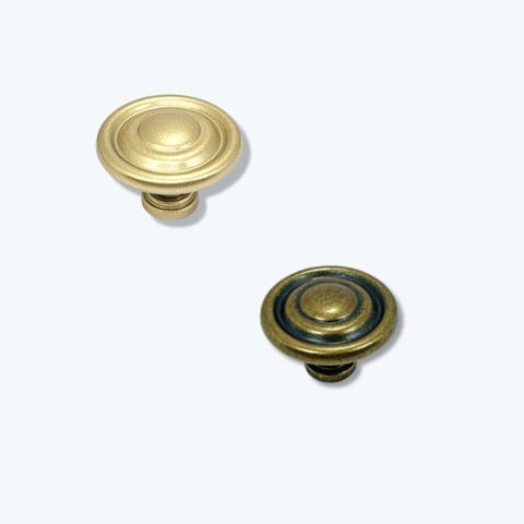 Núm tủ tân cổ điển vintage màu vàng và đồng cổ SH9108