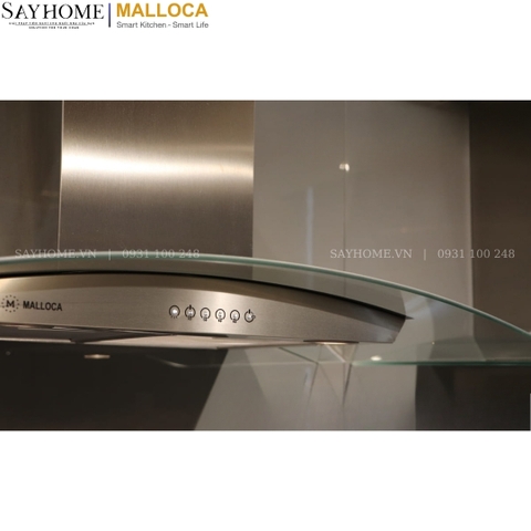 Máy hút mùi MALLOCA SIGMA-K820T kính cong RANGE HOOD - Hàng chính hãng MALLOCA