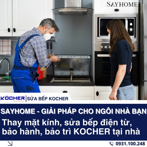 Thay mặt kính, sửa bếp điện từ KOCHER tại thành phố Hồ Chí Minh