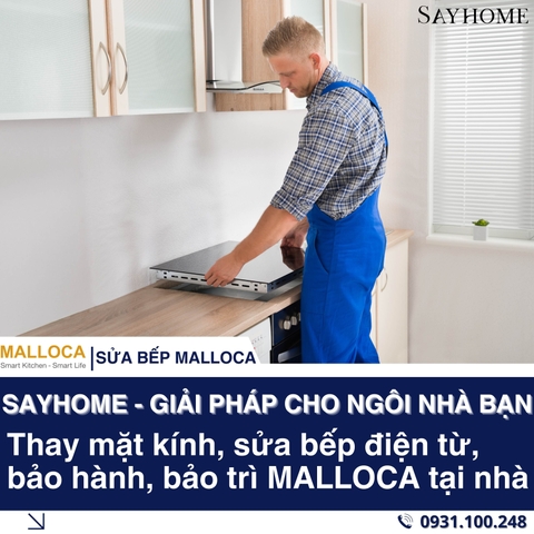 Thay mặt kính, sửa bếp điện từ Malloca tại thành phố Hồ Chí Minh