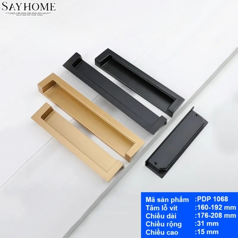 Tay nắm tủ âm hiện đại PDP1068
