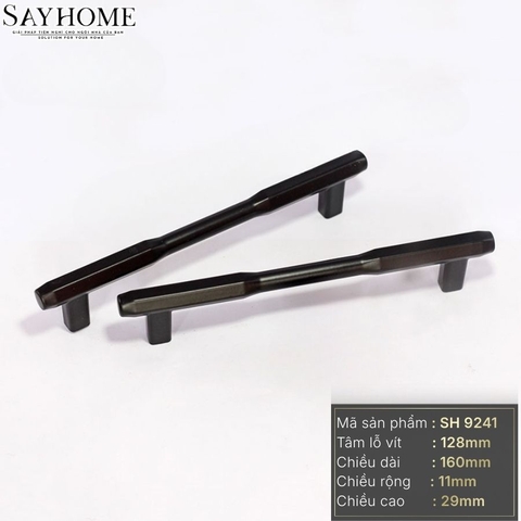 Tay nắm đũa hiện đại màu đen SH9241