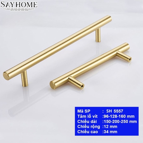 Tay nắm đũa hiện đại màu vàng gold 18k SH5557