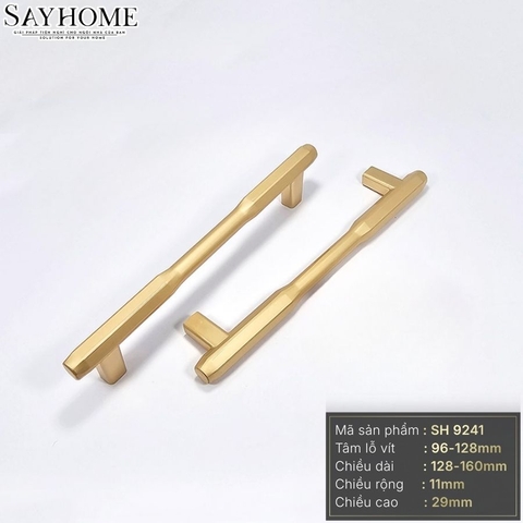 Tay nắm đũa hiện đại màu vàng gold SH9241