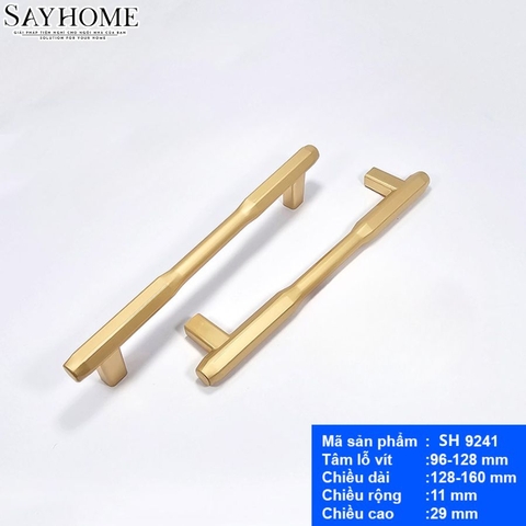 Tay nắm đũa hiện đại màu vàng gold SH9241