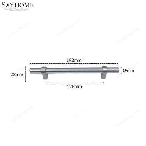 Tay nắm đũa hiện đại màu bạc SH026