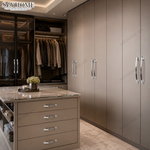 Tay nắm tủ hiện đại màu inox SH1007 tại thành phố Hồ Chí Minh