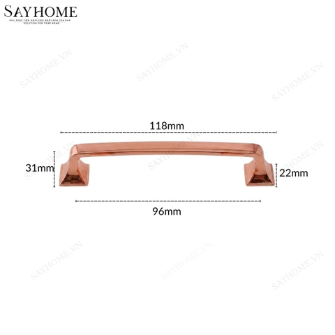 Tay nắm tủ hiện đại màu vàng hồng Rose Gold SH10VH4 tại thành phố Hồ Chí Minh
