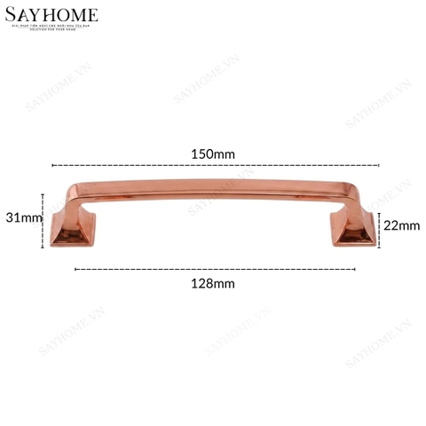 Tay nắm tủ hiện đại màu vàng hồng Rose Gold SH10VH4 tại thành phố Hồ Chí Minh