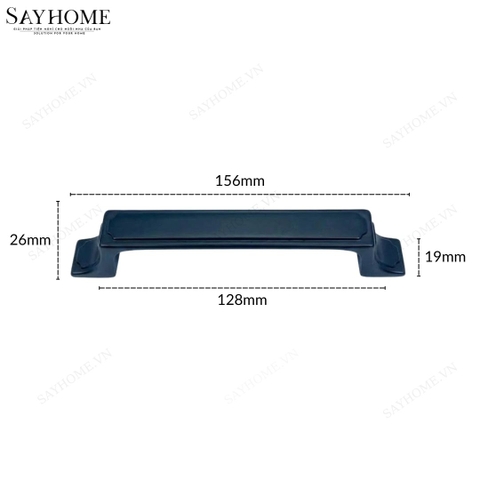 Tay nắm tủ tân cổ điển Vintage màu đen SH1121