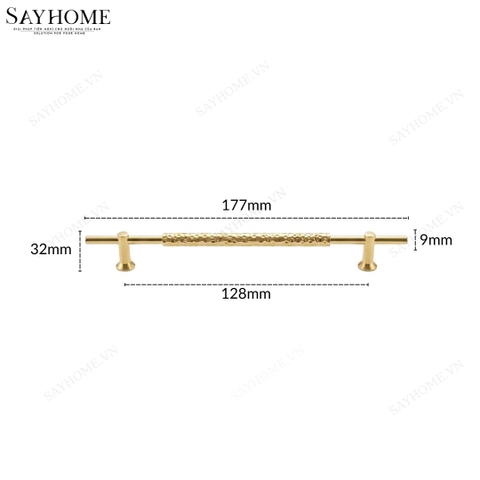 Tay nắm đũa tân cổ điển vintage màu vàng gold 18k SH11V23-128 tại thành phố Hồ Chí Minh