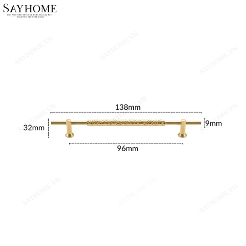 Tay nắm đũa tân cổ điển vintage màu vàng gold 18k SH11V23 tại thành phố Hồ Chí Minh